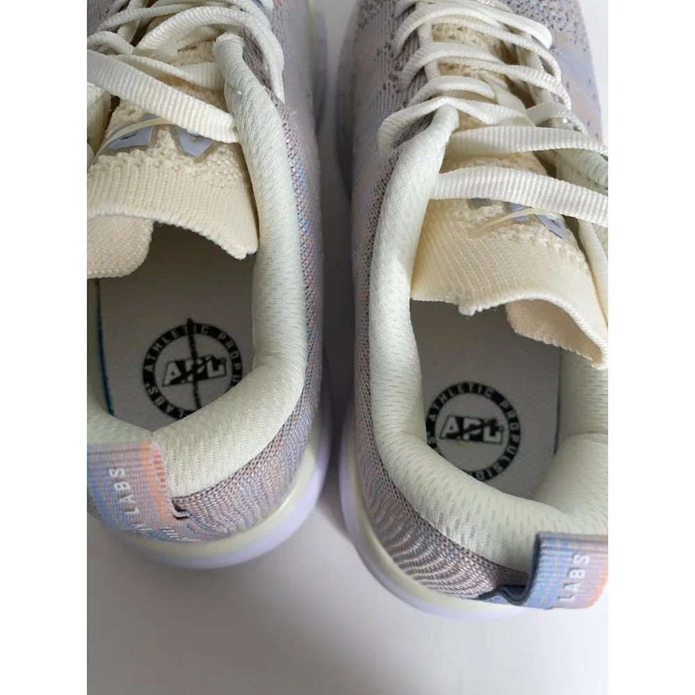 APL Techloom Pro Trainer Sneakers Pastel Multi Pristine White Women's 35 5 New
